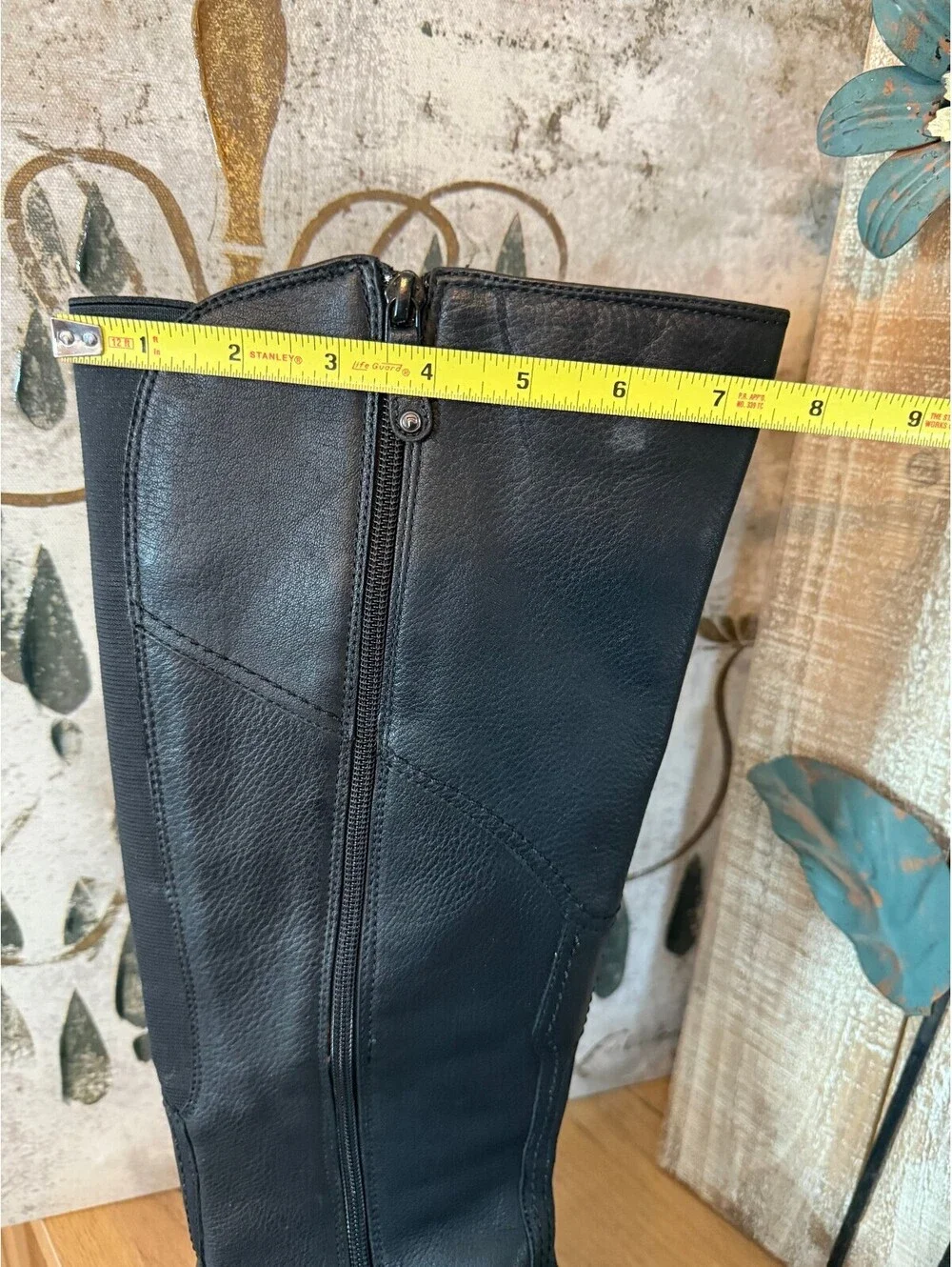 Rockport Hydro-Shield Womens 7.5W Black Leather Riding Boots